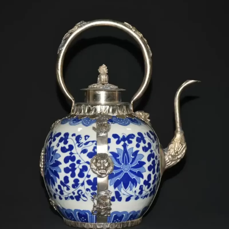 La Théière de Lulu Service À Thé Porcelaine^Ancienne Théière en Porcelaine Bleu