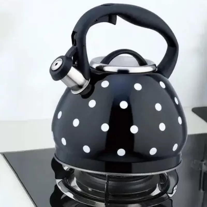 La Théière de Lulu Bouilloire Vintage^Bouilloire Noire Vintage à Pois