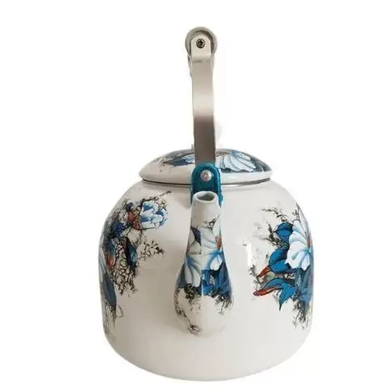 La Théière de Lulu Bouilloire Vintage^Bouilloire Porcelaine Fleurs Bleu Vintage