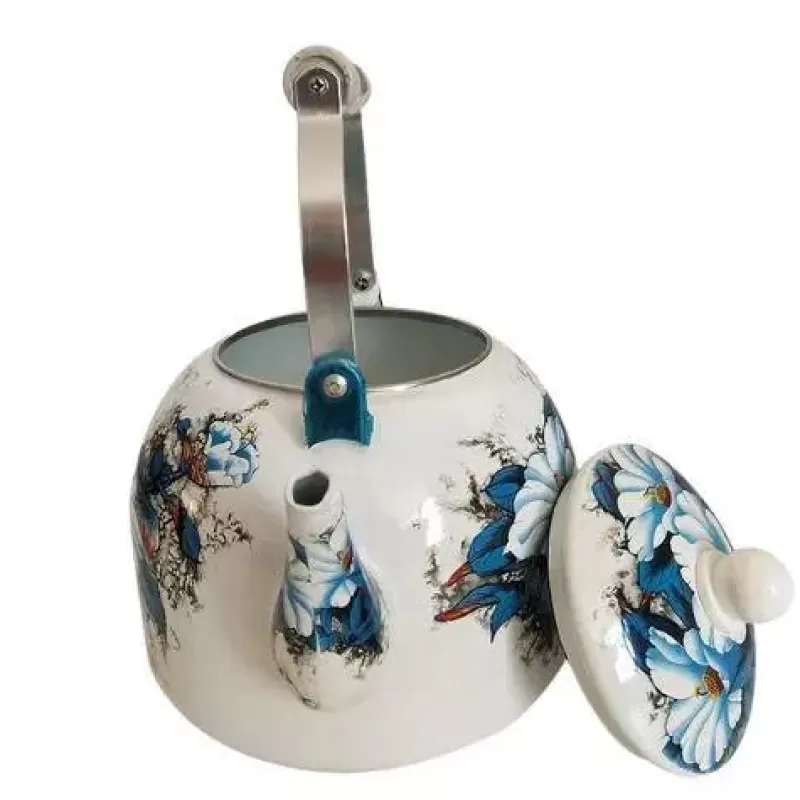 La Théière de Lulu Bouilloire Vintage^Bouilloire Porcelaine Fleurs Bleu Vintage