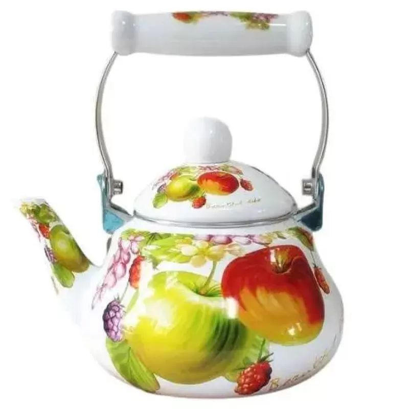La Théière de Lulu Bouilloire Vintage^Bouilloire Porcelaine Fruits Vintage