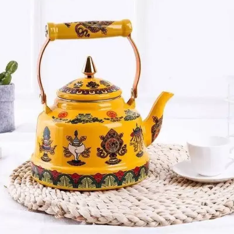 La Théière de Lulu Bouilloire Vintage^Bouilloire vintage Symboles bouddhistes