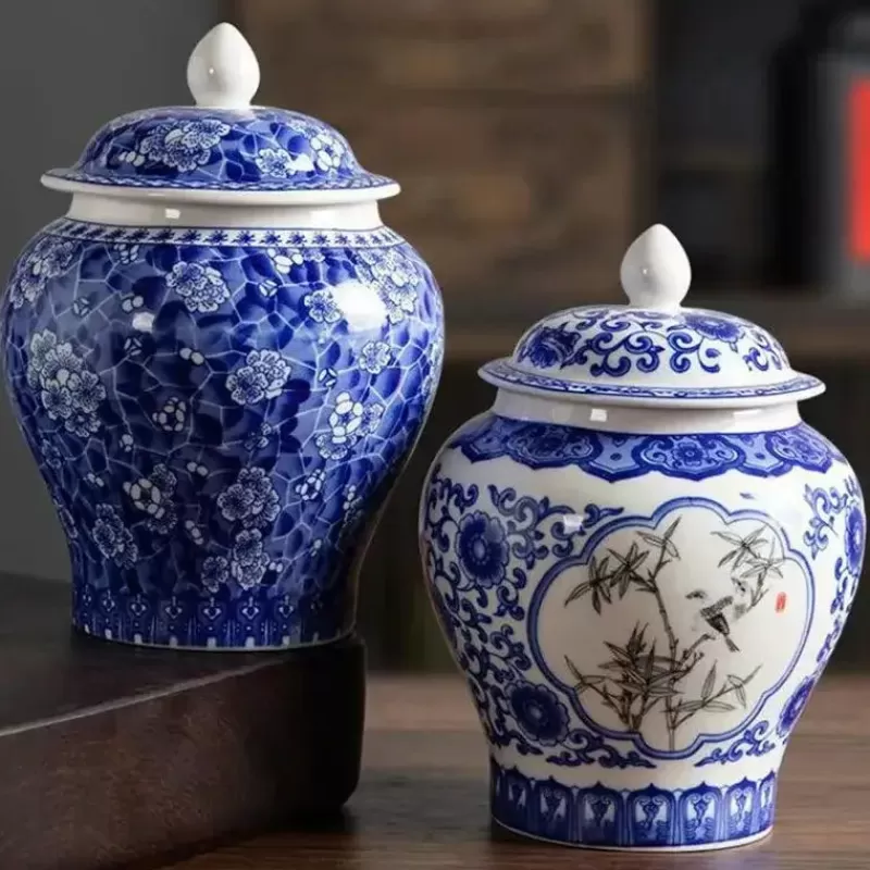 La Théière de Lulu Boite À Thé^Pot à Thé Porcelaine Bleu